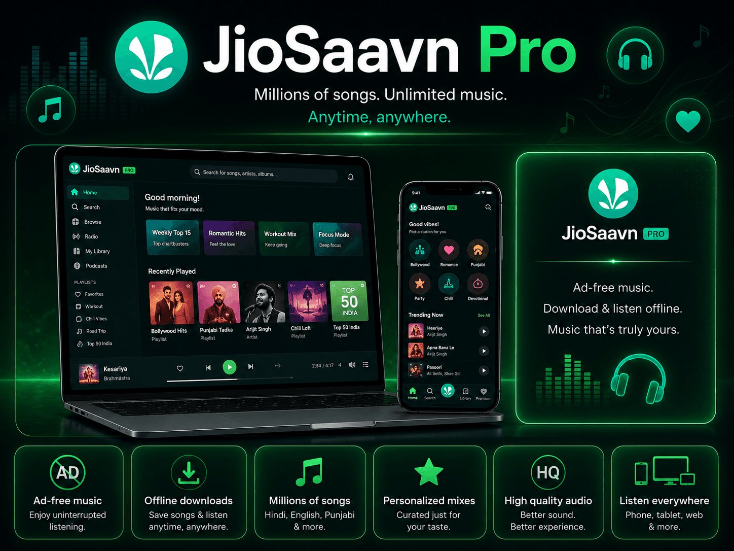 JioSaavn Pro